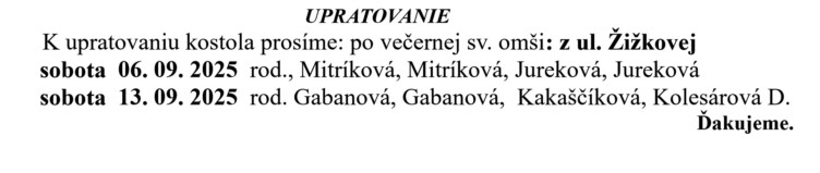 Farsky list RK Drienov