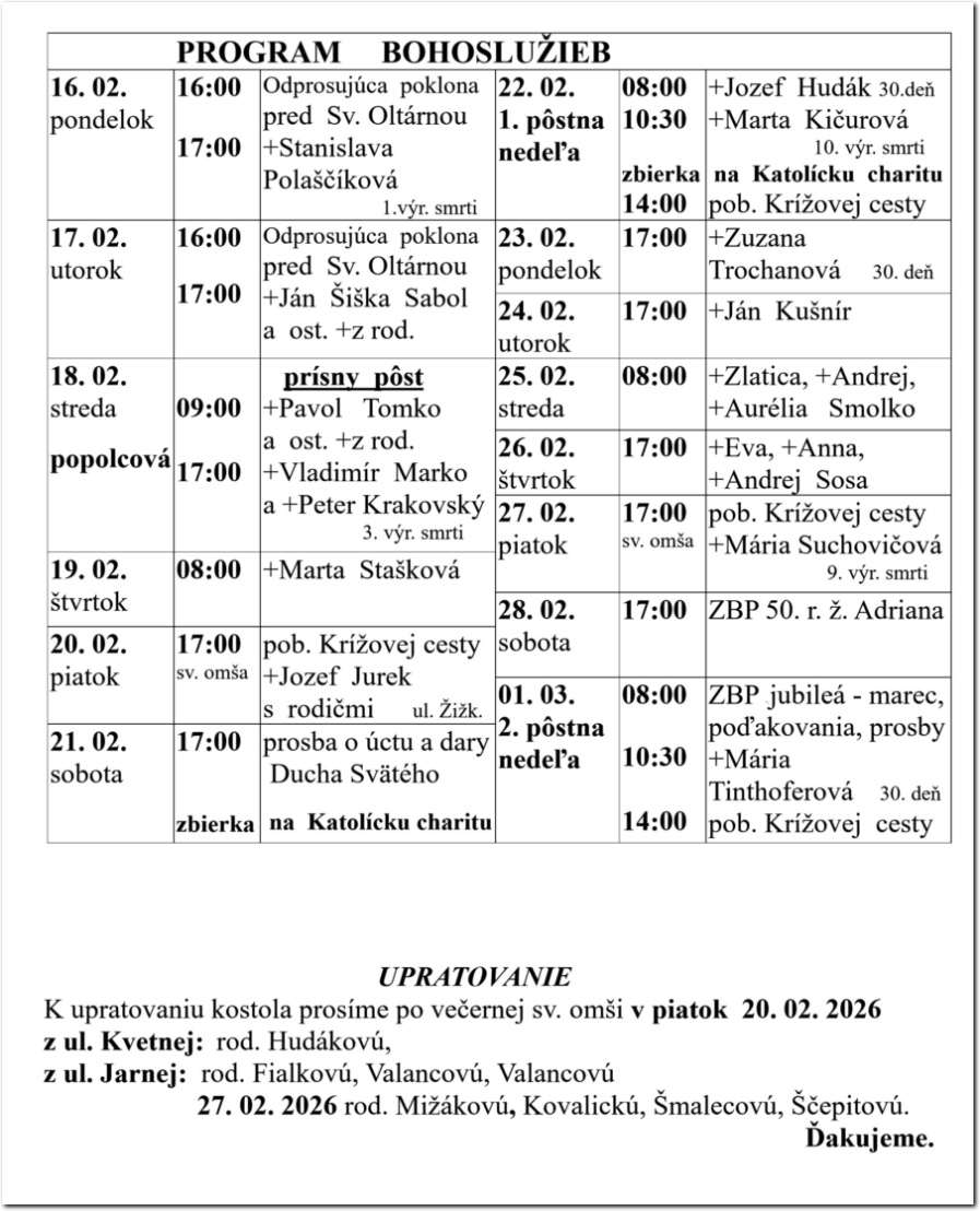 Farsky list RK Drienov